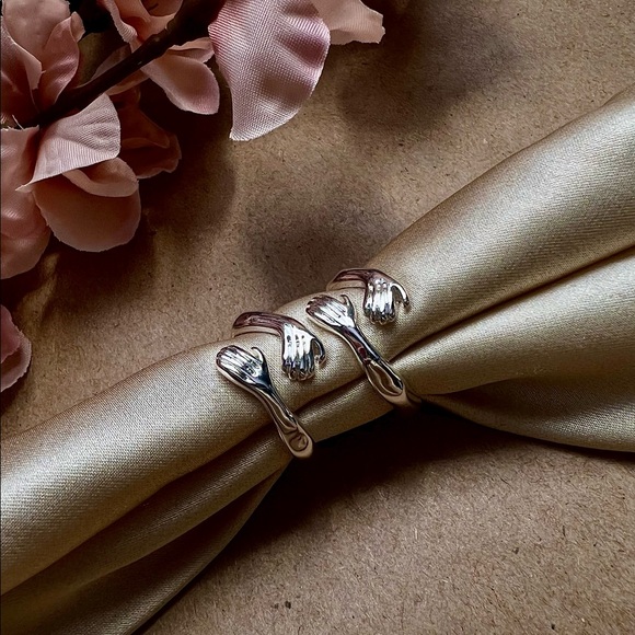 Love Hug Rings, Couple Mix and Match Rings, Adjustable Hug Ring, order Two! - Picture 6 of 10